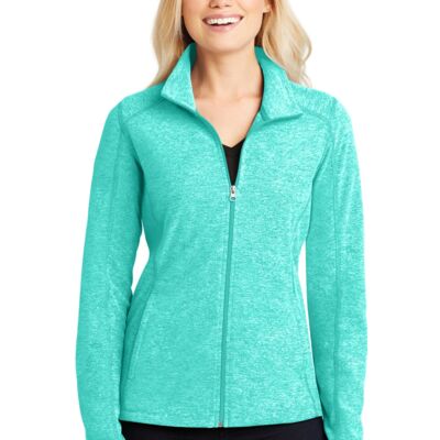 Women's Heather Microfleece Full Zip Jacket Thumbnail