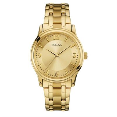 Bulova Corporate Classic Gold Band Thumbnail