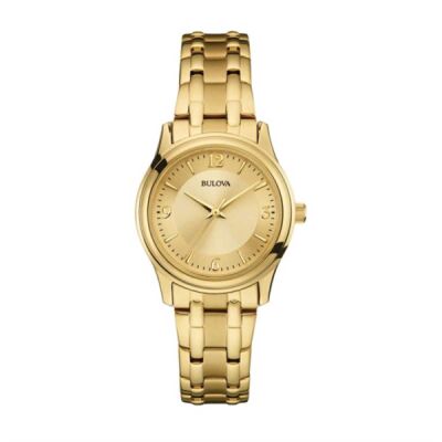 Bulova Ladies Corporate Classic Gold Band Thumbnail