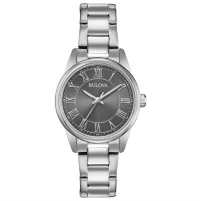 Bulova Ladies Corporate Classic Silver Band Thumbnail