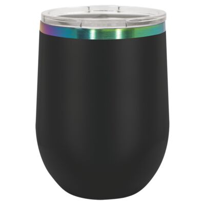 12 OZ DUAL COLOR STEMLESS WINE GLASS Thumbnail