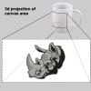 11 oz. Black Rhinocoat Mug Thumbnail